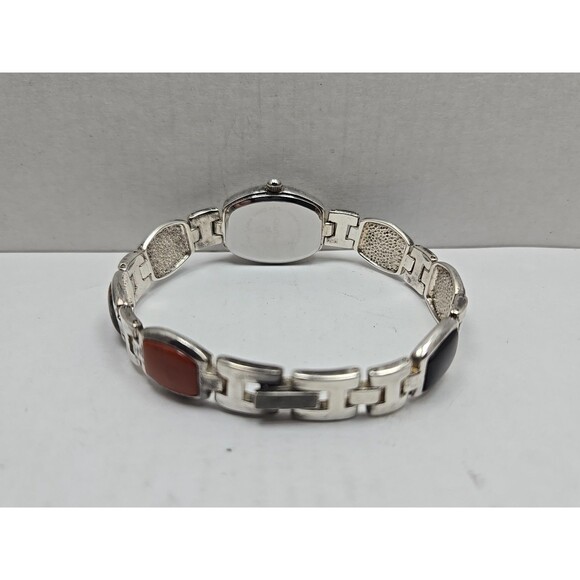 Gem Time Sterling Silver Quartz Gemstone Bracelet Watch Lapis New Battery 925 - Picture 8 of 11